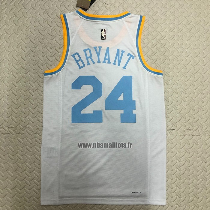Maillot Los Angeles Lakers Kobe Bryant NO 24 Classic 2022-23 Blanc
